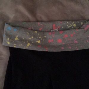 Pink yogas cropped boot cut